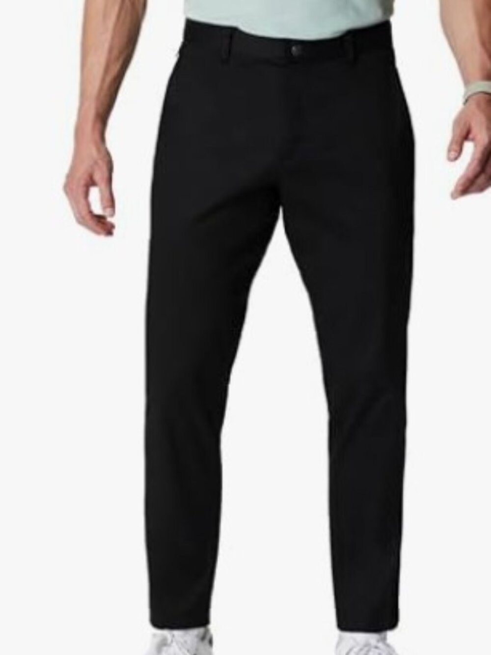 Fabletics Men’s Black High Side Chino Pants Size 38 Tagged 38x32 Altered to 29